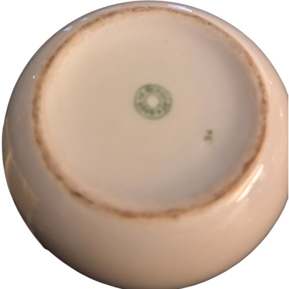 Vintage Elfinware Porcelain Round Mini Trinket Box Forget Me Nots & Roses - Picture 3 of 3